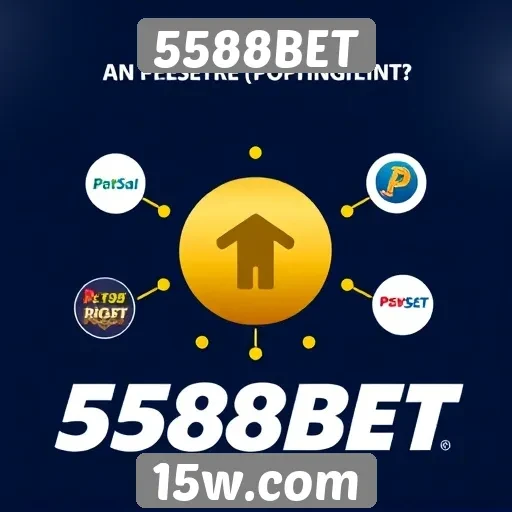 Sistemas de pagamento disponíveis no 5588BET